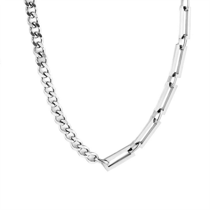mixed link chain necklace