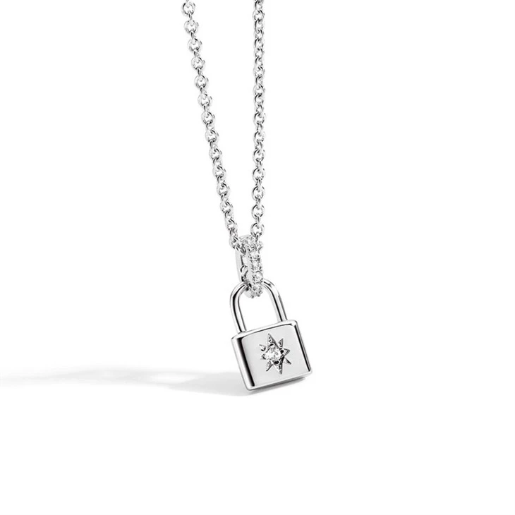 necklace with padlock pendant