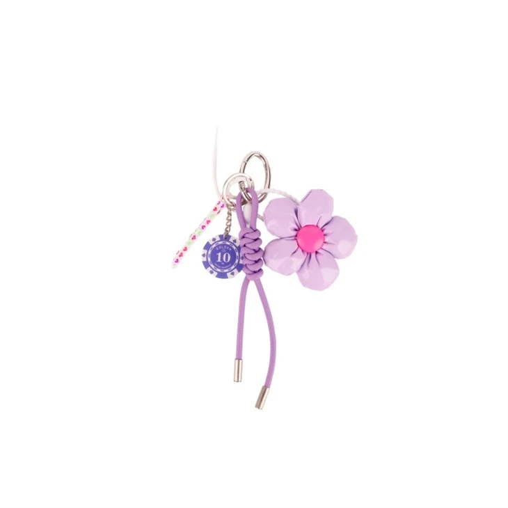Modeblogger-lanyard|3D bloem- en lintbedel voor tas