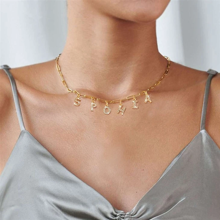 Personalized Letter Chain Necklace factory