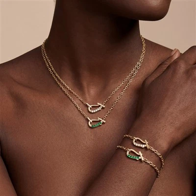 Hoefijzer gesp ketting