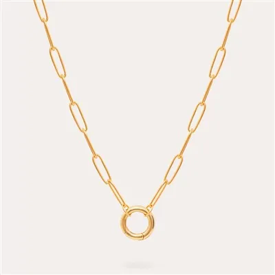 Paperclip ketting charme ketting